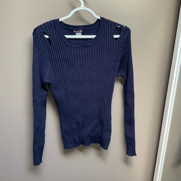 VENUS Ribbed Cutout Sweater，NWOT, size M - Picture 5 of 10